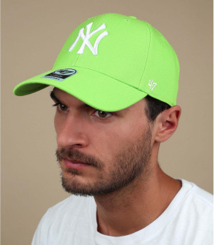 berretto giallo NY bianco 47 MVP NY snapback lime